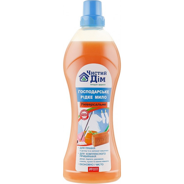 detail Tekuté hospodařské mýdlo 1000ml Čistý dům