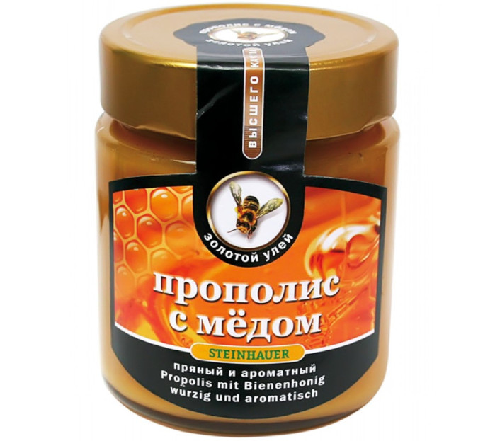 detail Med s Propolisem Steinhauer 500g