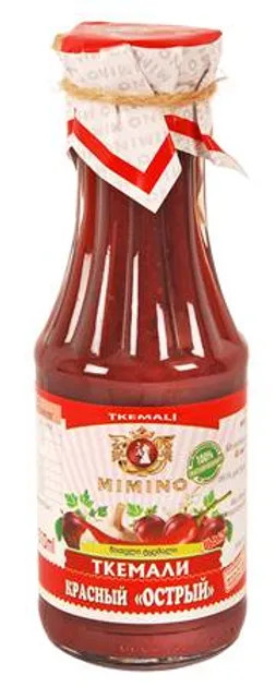 detail Omáčka Tkemali červená pálivá 310g Mimino