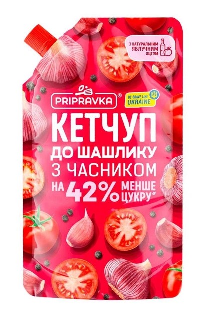 detail Kečup Na Šašlik s česnekem 250g Pripravka