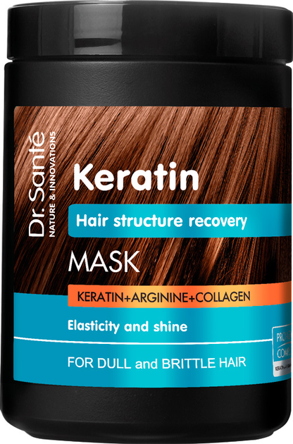 detail Keratinová maska na vlasy obnovující 1000 ml Dr.Sante