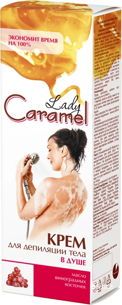 detail Tělový depilační krém 100ml Lady Caramel