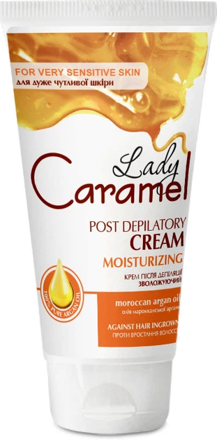 detail Hydratační krém po depilaci pro citlivou pokožku 150ml Lady Caramel