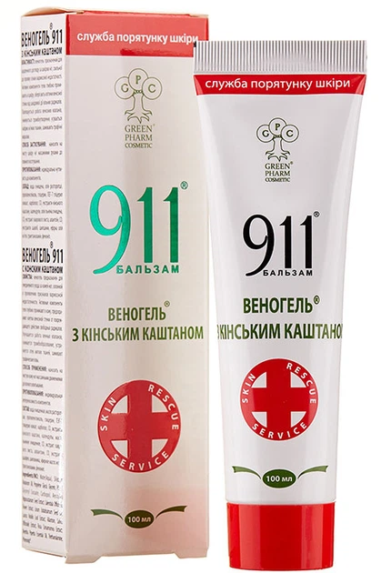 detail Venogel 911 s koňským kaštanem 100ml Green Pharm Cosmetic