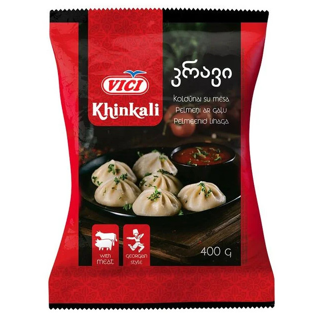 detail Chinkali (vepřové a hovězí maso) 400 g Vici