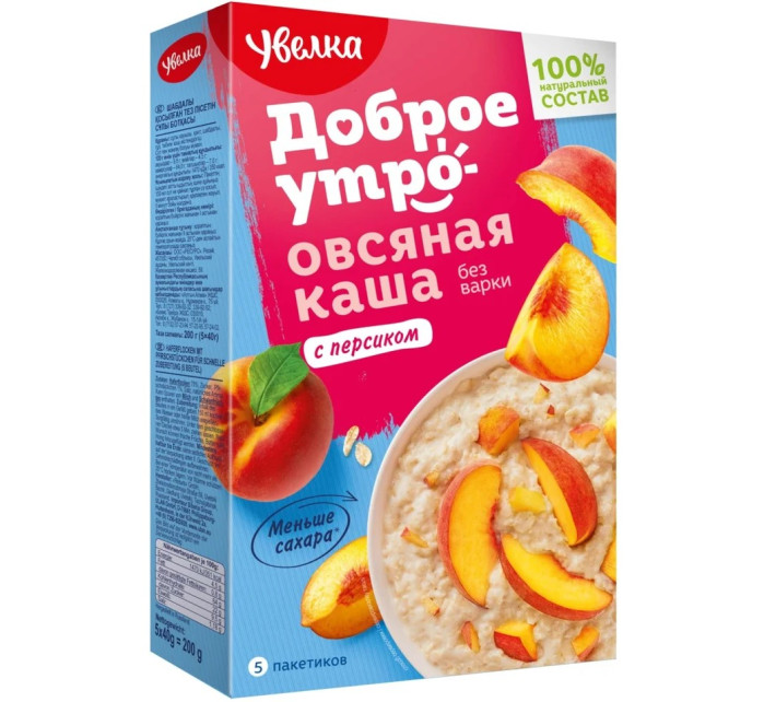 detail Ovesná kaše s broskví 5x40g Uvelka