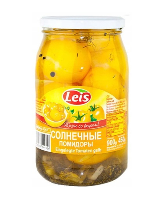 detail Sluneční rajčata s koprem 440 g Leis