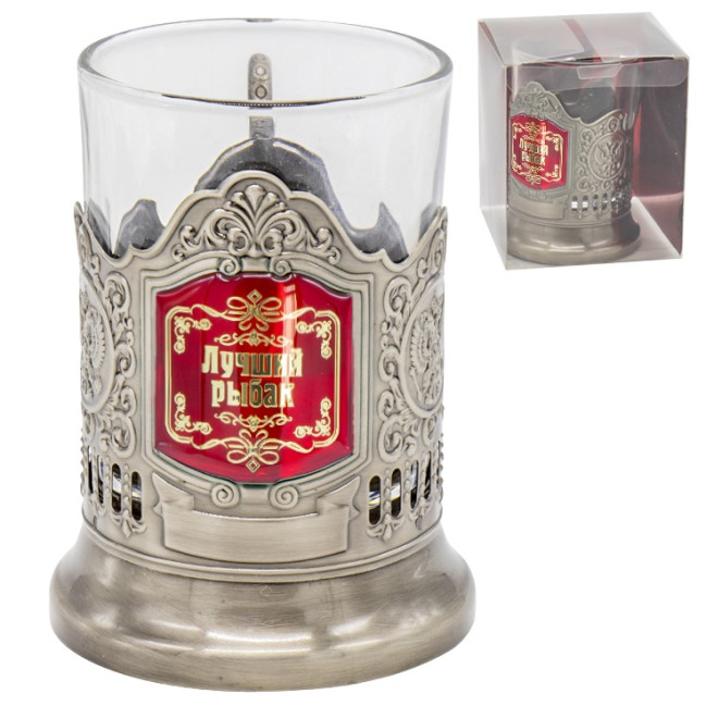 detail Držák nápojů se skleničkou 200ml Lučšij rybak