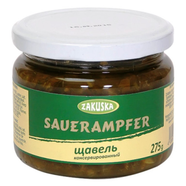 detail Nakládaný listy šťovíku Zakuska 275g