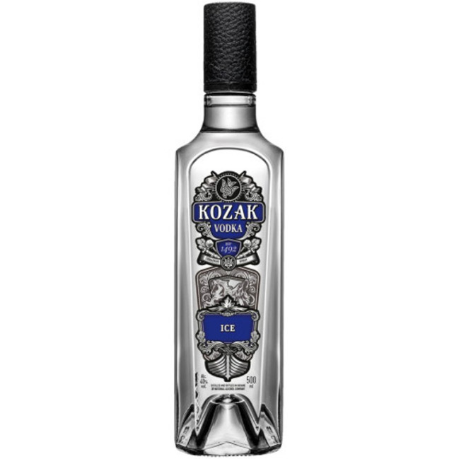 detail Vodka Kozak ICE 0,5L 40%