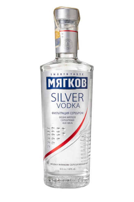 detail Vodka „Mjakov Stříbrná“ 0,5?L alk. 40?%