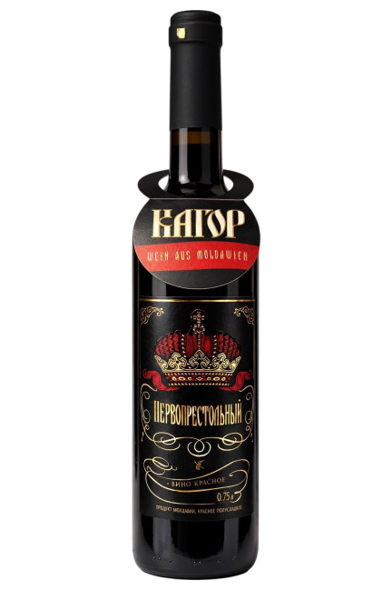 detail Červené polosladké víno Kagor 0,75L Pervoprestolny