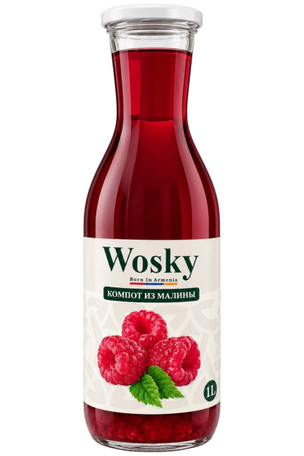 detail Malinový kompot 1L Wosky