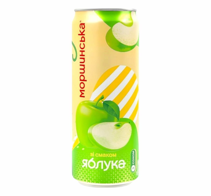 detail Perlivý nápoj Limonáda s příchutí jablka 0,33 l Morshynska