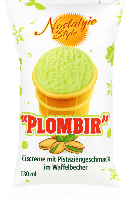 detail Zmrzlina plombir s pistáciemi 80g Nostalgie Style