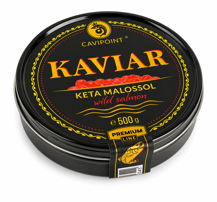 detail Kaviár z lososa 500g KETA PREMIUM plech
