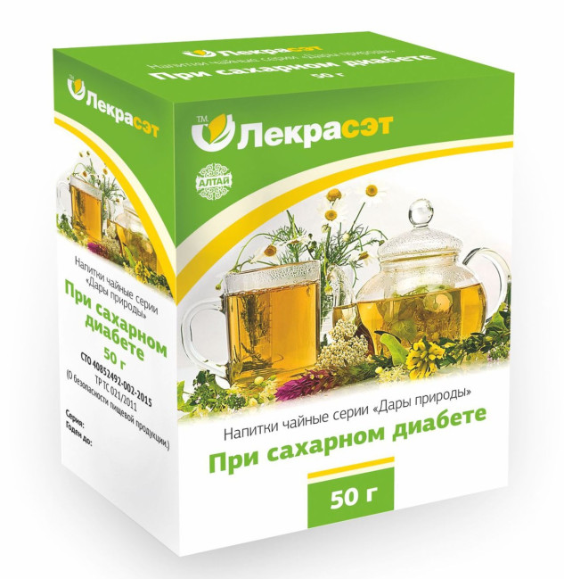 detail Bylinná směs Při cukrovce 50g Lekraset