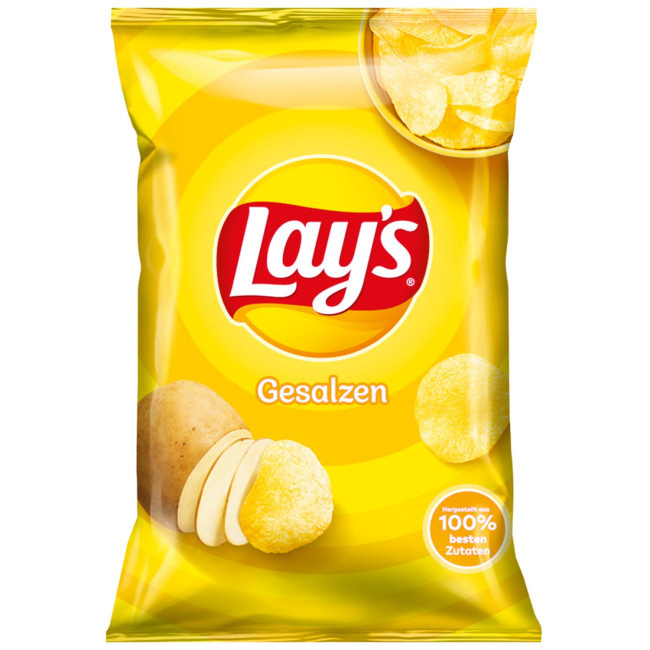 detail Bramborové chipsy se solí 150 g Lays