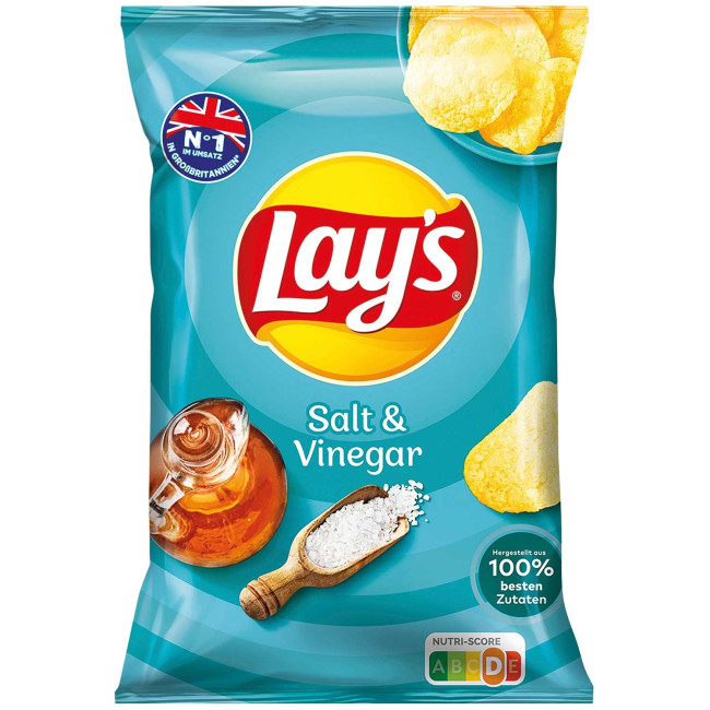 detail Čipsy se solí a octem 150 g Lays