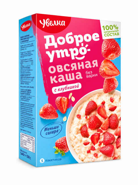 detail Uvelka Ovesná kaše s jahodami 5*40g