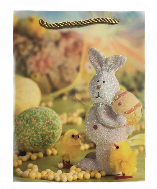 detail Dárková taška zajíček a kuřata 18*23cm