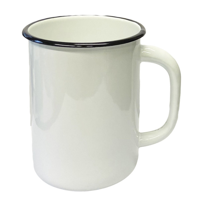 detail Smaltovaný hrnek Bílá 1,5L