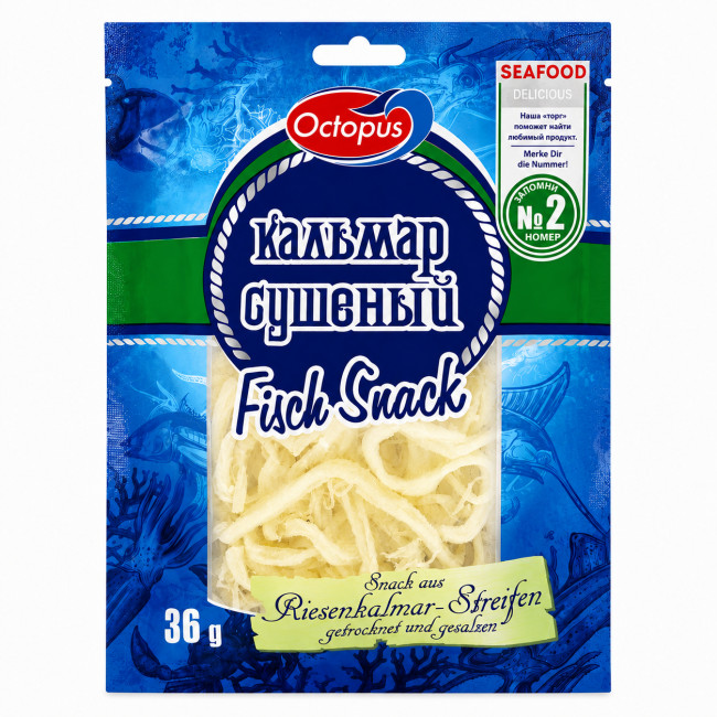detail Sušená chobotnice Octopus 36g