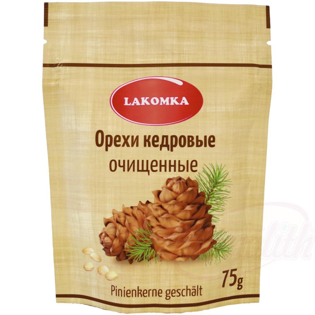 detail Loupané piniové oříšky 75g Lakomka