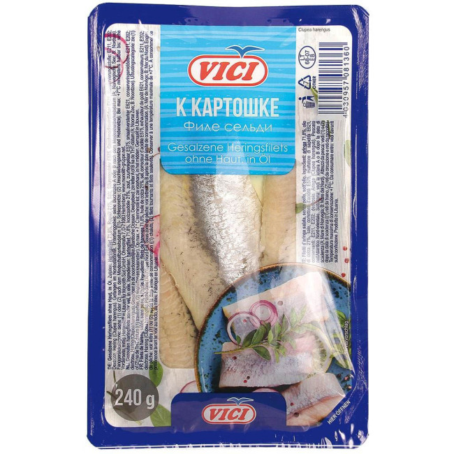 detail Sleď v oleji VICI 240g
