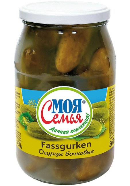 detail Nakládané okurky bočkovye 430g Moja semja