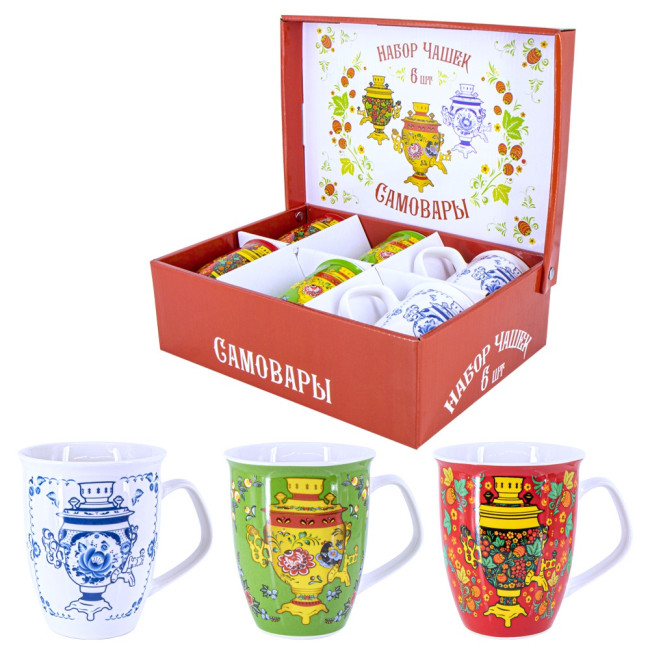 detail Nabor hrnků Samovary 6ks (keramika)