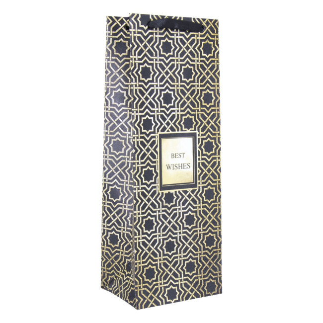 detail Dárková taška Best Wishes 13x36cm