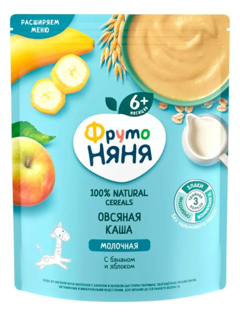 detail Ovesná kaše s banánem a jablkem 200g Fruto Nyanya
