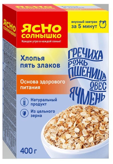 detail 5-zrnné vločky 400g Jasno solnyshko