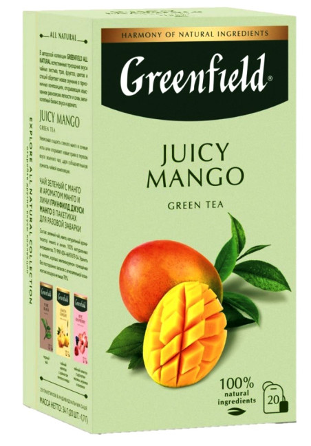 detail Čajový nápoj Juicy Mango 34g (20×1,7g) Greenfield