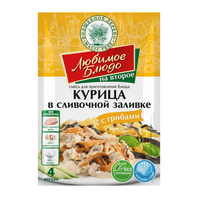 detail Koření na kuře ve smet. omáčce s houbami 30g V.D.