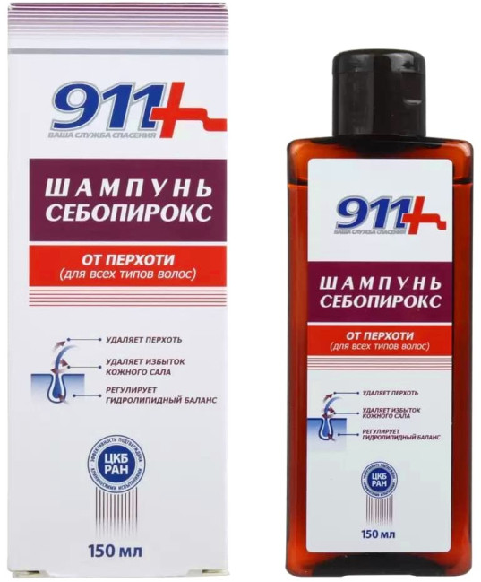 detail Sebopirox šampon proti lupům 150ml 911