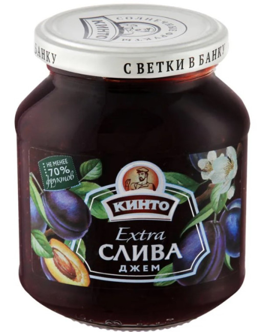 detail Švestkový džem Kinto 400g Extra