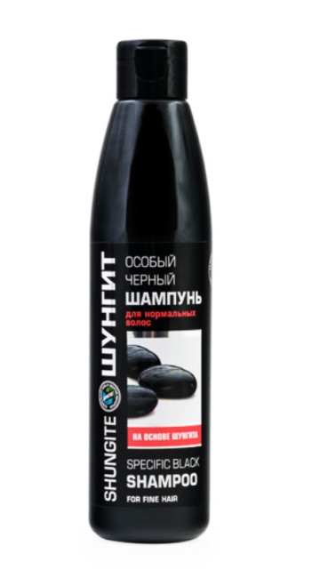 detail Speciální černý šampon šungit 330ml