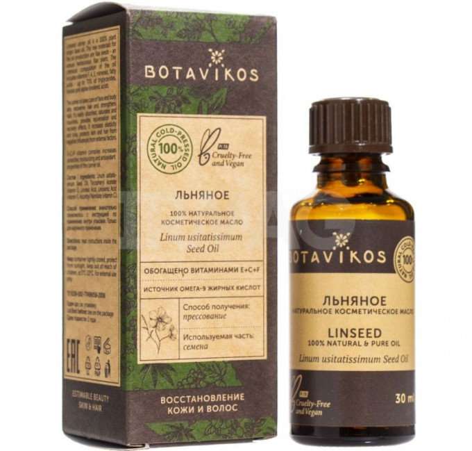 detail Éterický lněný olej Botavikos 30ml