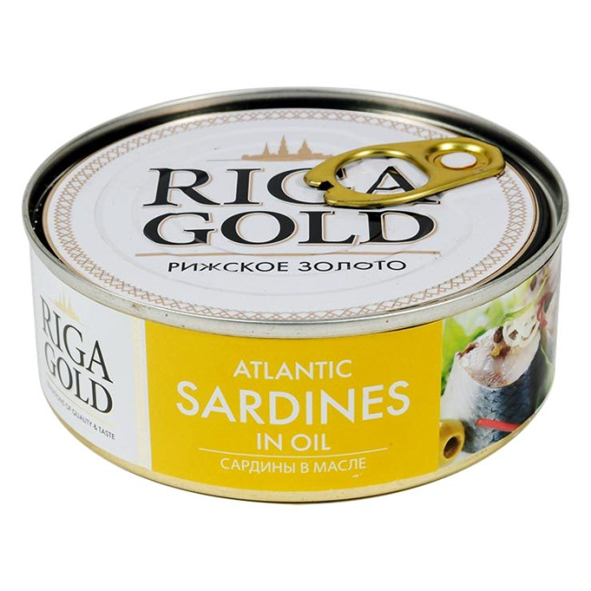 detail Atlantická sardina Riga Gold 240g