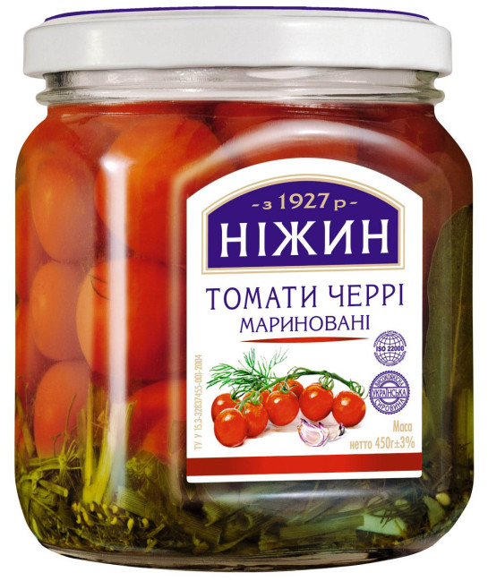 detail Cherry rajčata 450 g Nizhyn (čistá hmotnost: 243 g)