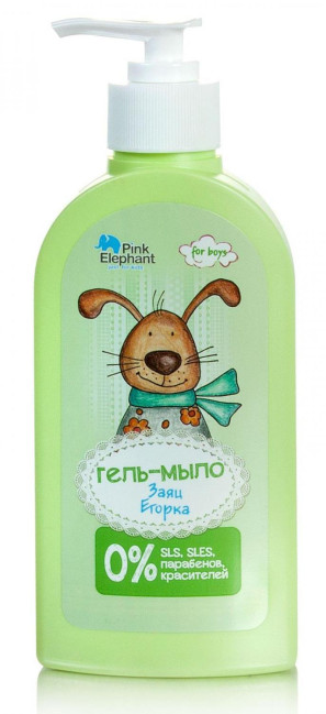detail Dětské gelové mýdlo Egorka 250ml Pink Elephant