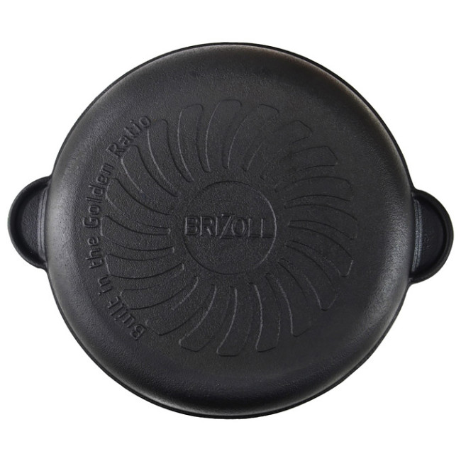 detail Litinová pánev 240mm H-6cm Brizoll Monolith