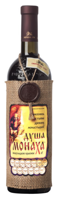 detail Duša Monacha červené polosládké 0,75L