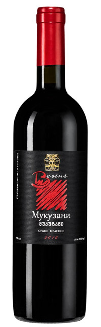 detail Suché červené víno Mukuzani 0,75L Besini