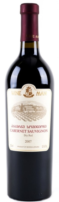 detail Červené víno Cabernet Savignon 0,75L suché WineMan