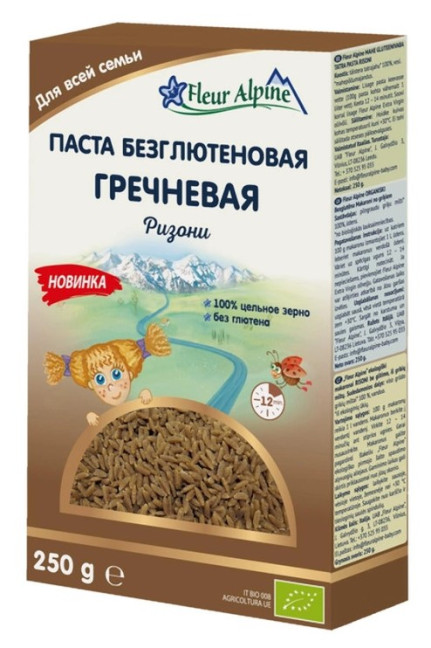 деталь Макароны гречневые безглютеновые  250г Fleur Alpine