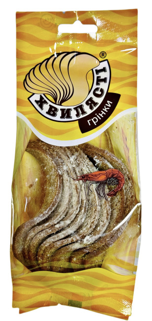 detail Topinky s příchutí krevety 75g Chvylyasti