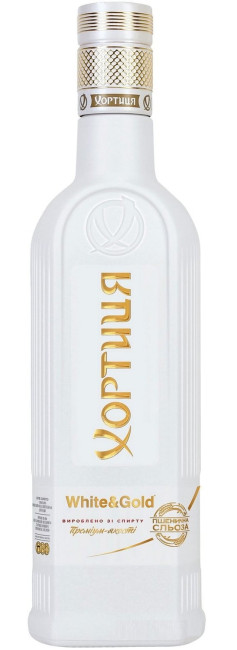 detail Vodka Khortytsa White&Gold 0,5L 40%